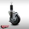 Service Caster 4'' SS Thermoplastic Rubber Swivel 1-1/4'' Expanding Stem Caster with Brake SCC-SSEX20S414-TPRB-TLB-114 - alternate 2